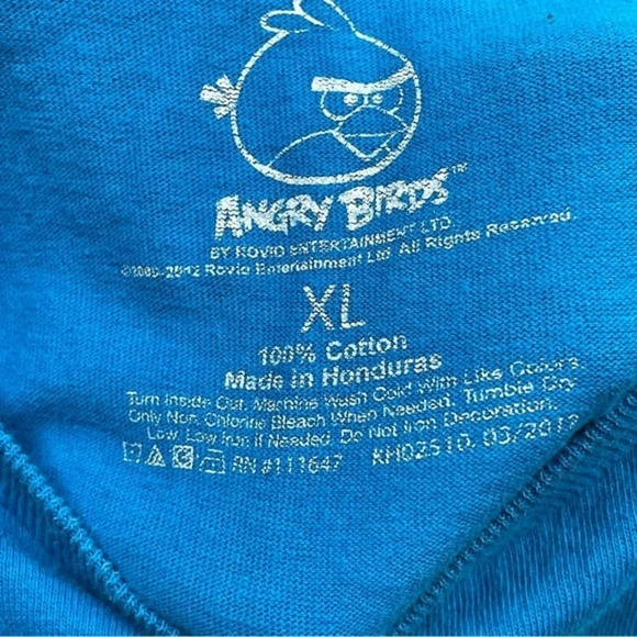 Angry Birds Graphic Minimalist Cartoon Characters 100% Cotton Fun Tee sh… - Picture 3 of 5